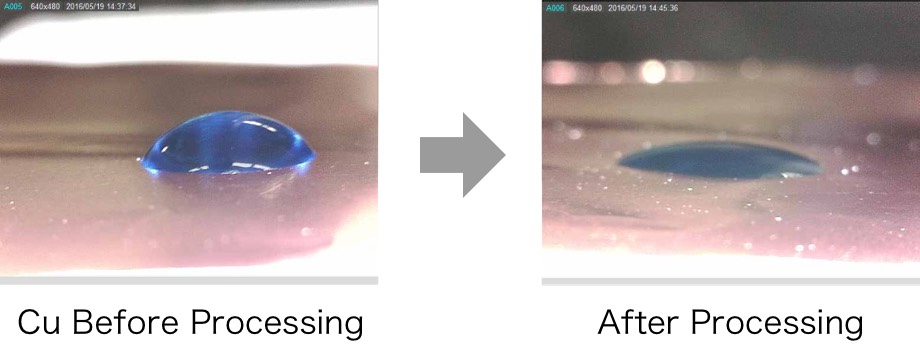 Cu Before Processing/After Processing 